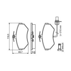 Тормозные колодки Bosch 0 986 494 042 Фото 3