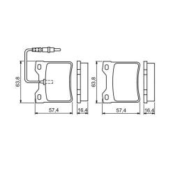 Тормозные колодки Bosch 0 986 494 055 Фото