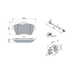 Тормозные колодки Bosch 0 986 494 087 Фото 2