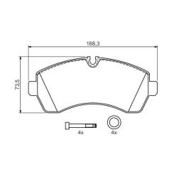 Тормозные колодки Bosch 0 986 494 194 Фото 1