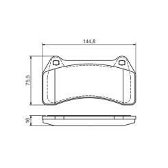 Тормозные колодки Bosch 0 986 494 448 Фото 4