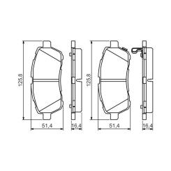 Тормозные колодки Bosch 0 986 494 574 Фото 2