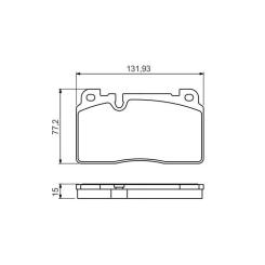 Тормозные колодки Bosch 0 986 494 702 Фото 1