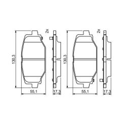 Тормозные колодки Bosch 0986494767 Фото 6