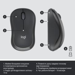 Комплект Logitech MK295 Silent UA Graphite Фото 6