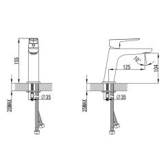 Смеситель Corso LUGANO CH-2A147C (9620000) Фото 4