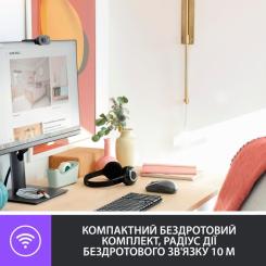 Комплект Logitech MK220 Wireless UA Black Фото 1