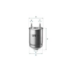 Фильтр топливный UFI 24.186.00 Фото