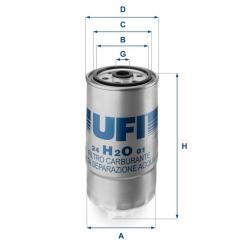 Фильтр топливный UFI 24.H2O.01 Фото
