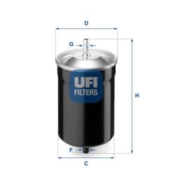Фильтр топливный UFI 31.500.00 Фото
