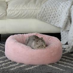 Лежак для животных Природа "SOFT" (48х48х17 см) Розовый Фото 3