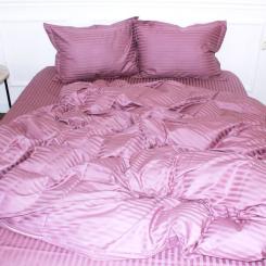 Пододеяльник MirSon Satin Stripe 30-0008 Smoky Pink 110х140 см Фото