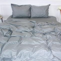 Пододеяльник MirSon Satin Stripe 30-0010 Light Gray 143х210 см Фото
