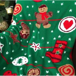 Плед Прованс Печенье Зеленый 90х130 Фото 1