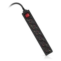 Сетевой фильтр питания REAL-EL RS-6 Protect M 5m, black Фото 9