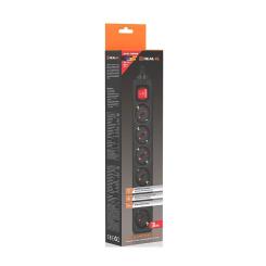 Сетевой фильтр питания REAL-EL RS-6 Protect M 5m, black Фото 10