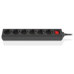 Сетевой фильтр питания REAL-EL RS-6 Protect M 5m, black Фото
