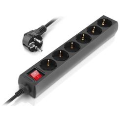 Сетевой фильтр питания REAL-EL RS-6 Protect M 5m, black Фото 5
