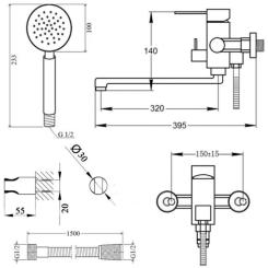 Смеситель Kroner Klassisch-ESG070 Фото 6