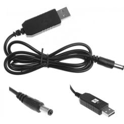 Кабель питания XoKo USB to DC 5.5x2.1mm 12V 1.0m Фото 1