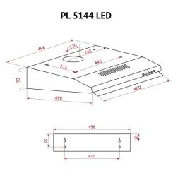 Вытяжка кухонная Perfelli PL 5144 W LED Фото 10