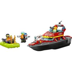 Конструктор LEGO City Човен пожежної бригади 144 деталі Фото 1