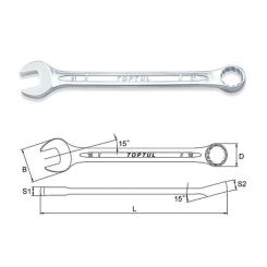 Ключ Toptul комбинированный 24мм Фото 1