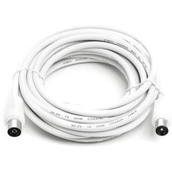 Кабель телевизионный PowerPlant AV 75 Ом, 5.0 м, white Фото