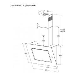 Вытяжка кухонная Pyramida ANR-F 60 S (1150) GIV Фото 6
