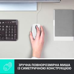 Мышка Logitech M100 USB White Фото 1