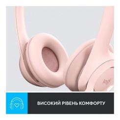 Наушники Logitech H390 USB Rose Фото 6