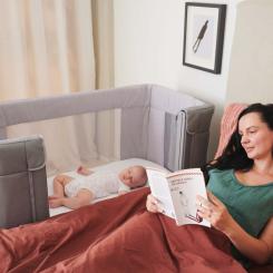 Кроватка Chicco Next2Me Forever 3 в 1 Сіре Фото 9