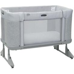 Кроватка Chicco Next2Me Forever 3 в 1 Сіре Фото