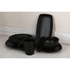 Тарелка Ardesto Molize Dinner Quadrate 27х27 см Black Фото 1