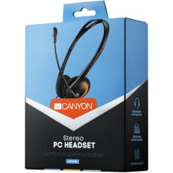 Наушники Canyon HS-01 Black-Orange Фото 2