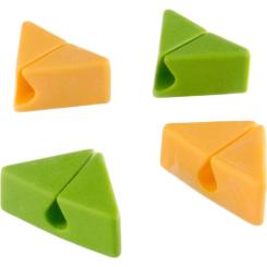 Держатель для кабеля Extradigital CC-965 Cable Clips, Green/Orange Фото