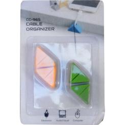 Держатель для кабеля Extradigital CC-965 Cable Clips, Green/Orange Фото 2