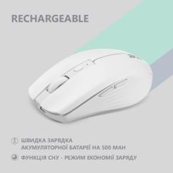 Мышка 2E MF270 Silent Rechargeable Wireless White Фото 4