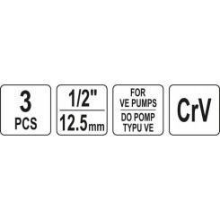 Набор торцевых головок Yato YT-17525 Фото 3