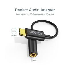 Переходник Choetech USB-C to 3.5mm F stereo-audio (CDLA) Фото 2