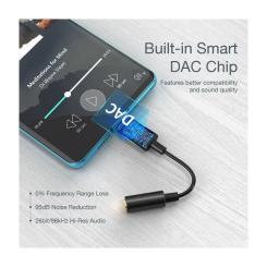 Переходник Choetech USB-C to 3.5mm F stereo-audio (CDLA) Фото 3