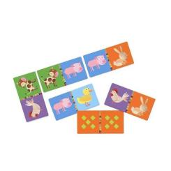 Настольная игра Djeco Дитяче доміно. Ферма Фото 1