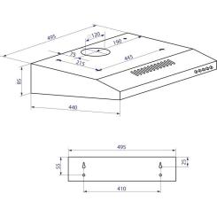 Вытяжка кухонная Minola HPL 512 BL Фото 1
