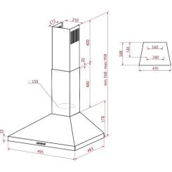 Вытяжка кухонная Perfelli K 5210 I 700 LED Фото 10