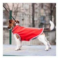 Жилет для животных Pet Fashion FLEECY" S червоно-сірий Фото 1