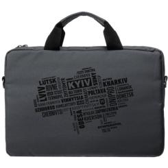 Сумка для ноутбука Vinga 15.6" NB1502 Gray, black print Фото 3