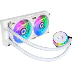 Система жидкостного охлаждения CoolerMaster MasterLiquid PL240 Flux White Edition Фото