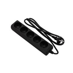 Сетевой удлинитель 2E 5XCEE7/17, 1.5м, black Фото