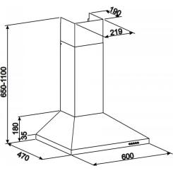 Вытяжка кухонная Jantar KBT 650 LED 60 IS Фото 10