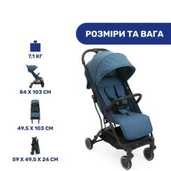 Коляска Chicco Trolley Me синя Фото 1